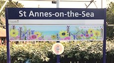 St Annes station sign