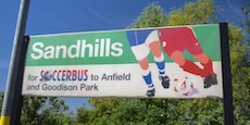 Sandhills station sign