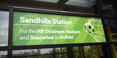 Sandhills station sign