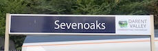 Sevenoaks station sign
