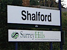 Shalford station sign