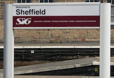 Sheffield station sign