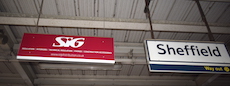 Sheffield station sign