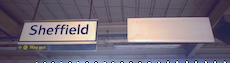 Sheffield station sign