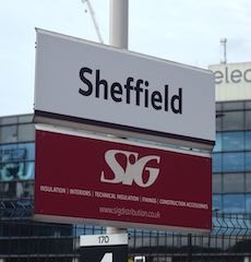 Sheffield station sign