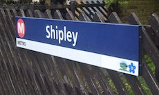 Shipley station sign