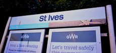 St Ives station sign
