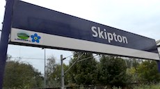 Skipton station sign