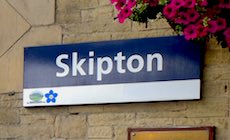 Skipton station sign