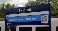 Skipton station sign