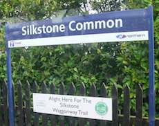 Silkstone station sign