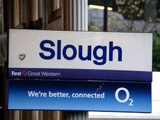 Slough station sign