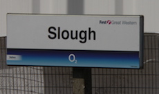Slough station sign