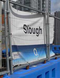 Slough station sign