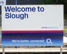 Slough station sign