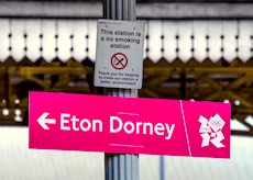 Slough station sign