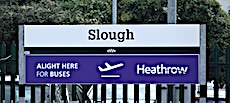 Slough station sign