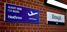 Slough station sign