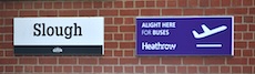 Slough station sign