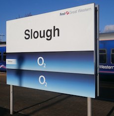 Slough station sign