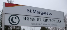 St Margarets station sign