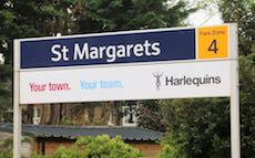 St Margarets station sign