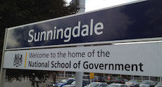 Sunningdale station sign