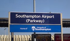 Southampton Airport Parkway station sign
