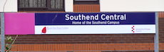 Southend Central station sign