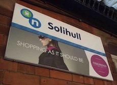 Solihull station sign