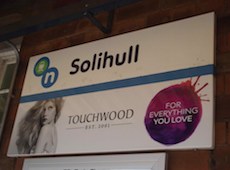 Solihull station sign