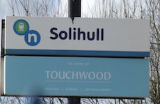 Solihull station sign