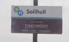 Solihull station sign