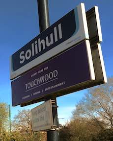Solihull station sign