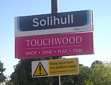Solihull station sign
