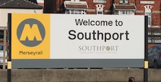 Southport station sign