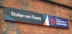 Stoke-on-Trent station sign