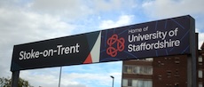 Stoke-on-Trent station sign