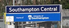 Southampton Central station sign