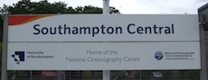 Southampton Central station sign