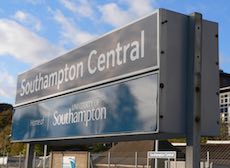 Southampton Central station sign