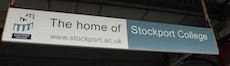 Stockport station sign