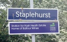 Staplehurst station sign