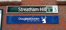 Streatham Hill station sign