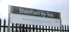 Shoreham station sign