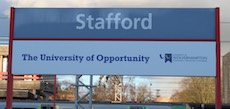 Stafford station sign