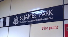 St James' Park station sign