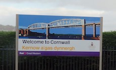 Saltash station sign