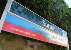 Sutton station sign