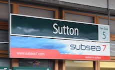 Sutton station sign